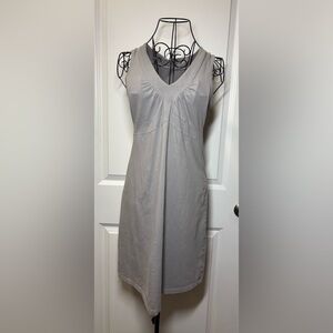 Athleta Gray Sleeveless‎ V Neck Dress